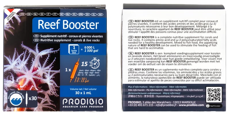 Prodibio Reef Booster, Nutritive Supplement, Saltwater, 30/1 mL vials, 30 gal and up - Image 2